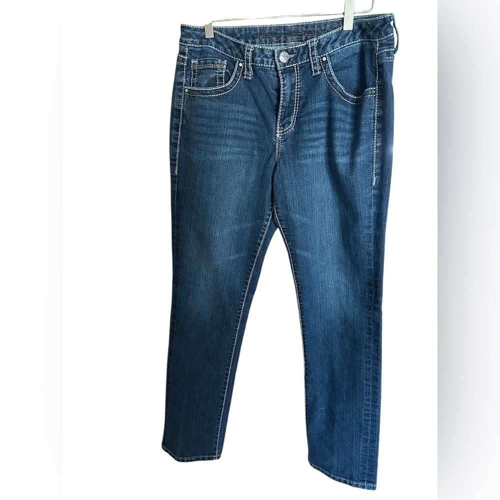 Jag Jeans Women's Mid Rise Dark Blue Denim